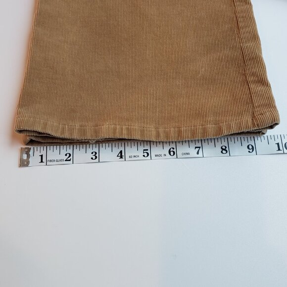 Guess Jeans Stretch Brown Corduroy Boot Cut Retro Pants Ladies Size 32 - Picture 4 of 10